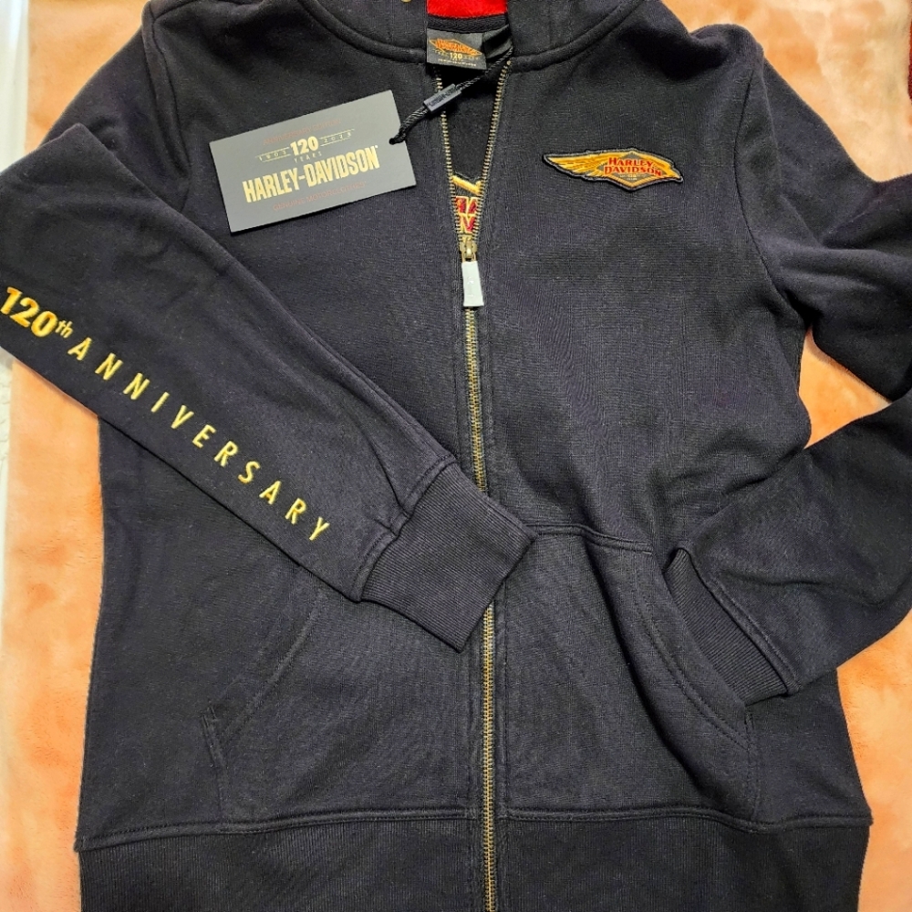 NWT Women's Harley 120th Anniversary Zip Hoodie
